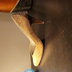 Stuart Weitzman for Martinique Cork Pointe Toe Heels size 8